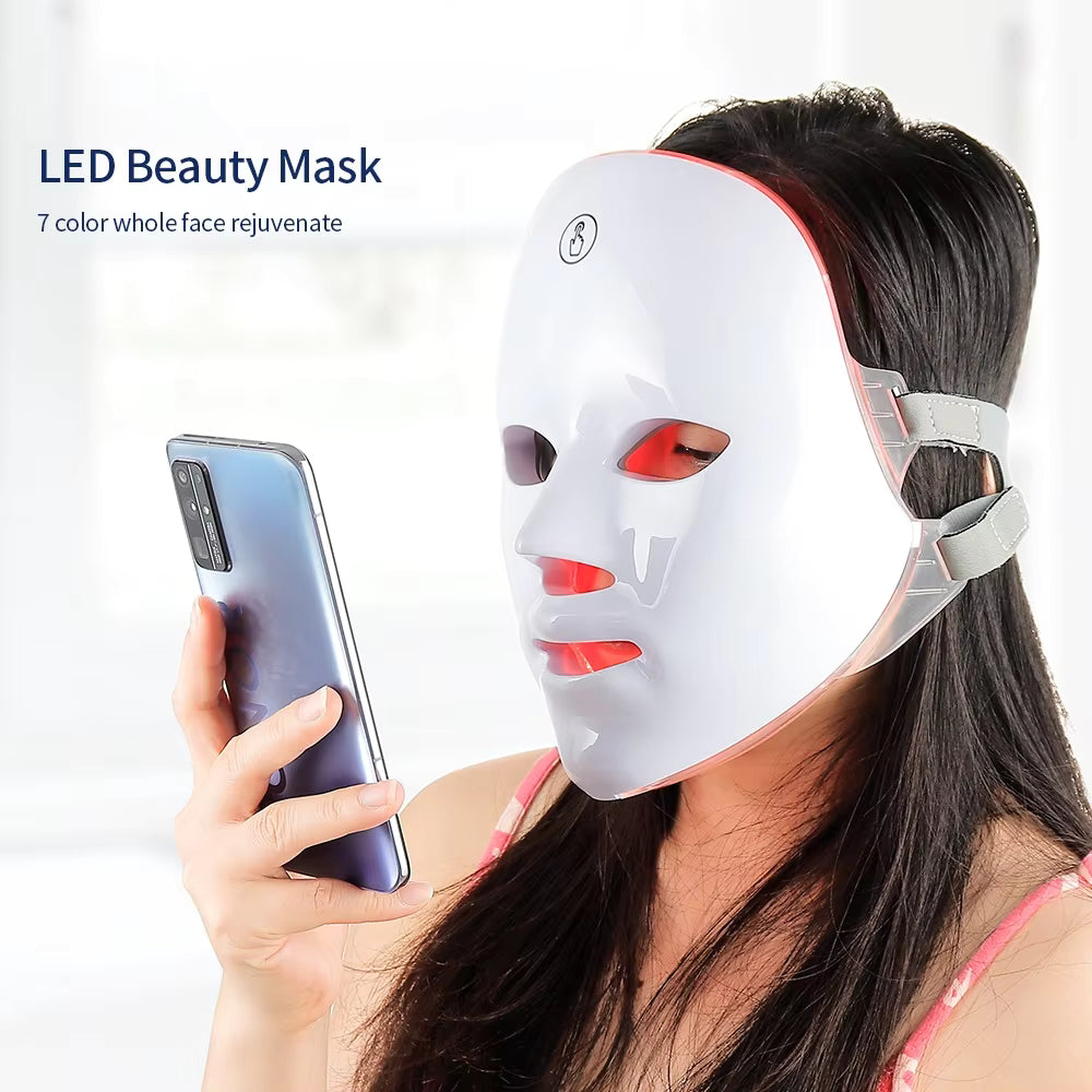 GlowRitual™ LED Light Therapy Face Mask – At-Home Self-Care Glow Routine