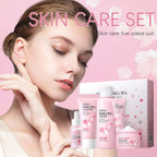 Sakura Skin Care Sets Face Cream Serum Toner Facial Cleanser Sunscreen Eye Cream Gift Box Face Skin Care Set Product
